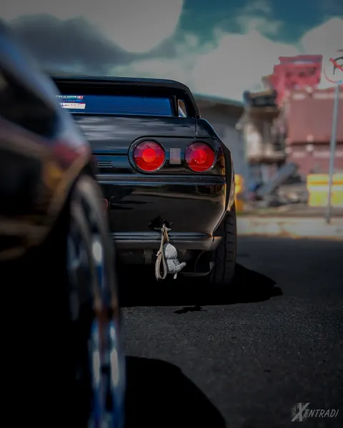 Cars — black car rear taillights